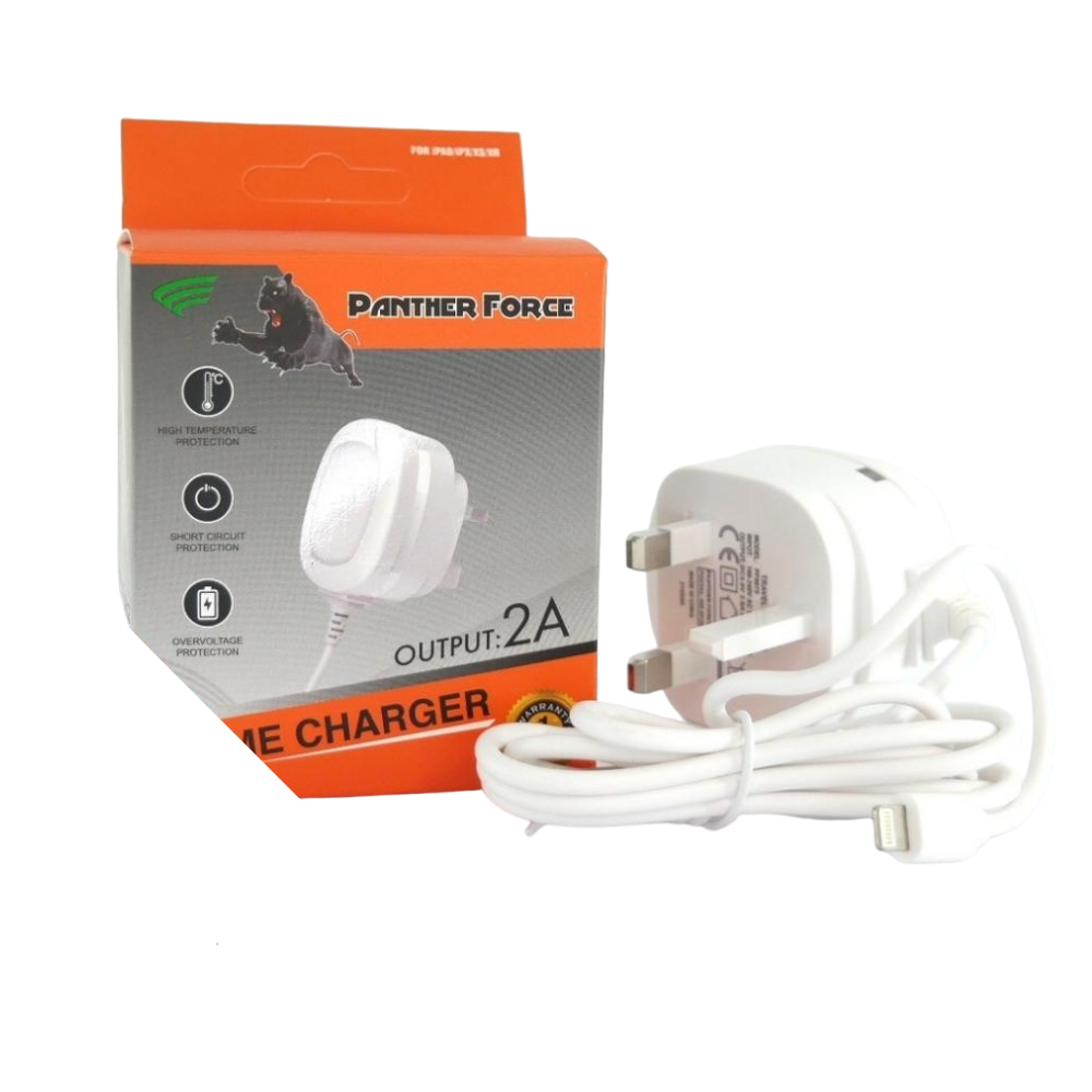 PF76- PANTHER FORCE 2AMP IPHONE MAIN CHARGER PF76- PANTHER FORCE 2AMP IPHONE MAIN CHARGER